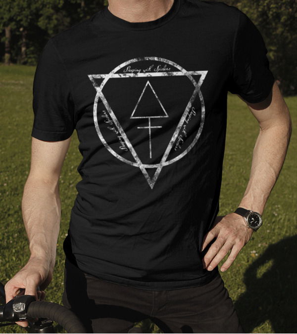 Sleeping With Spiders Alchemy Symbol In Triangular Circle T-Shirt