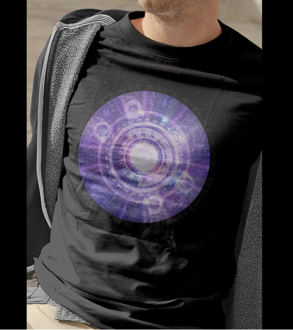 Prime Fractal Art Alchemy HUD With Hyperspace Bending T-Shirt