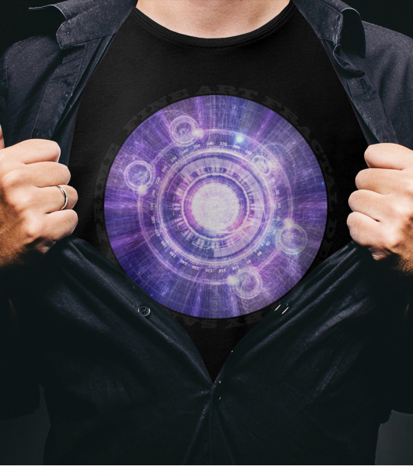 Prime Fractal Art Alchemy HUD With Hyperspace Bending T-Shirt