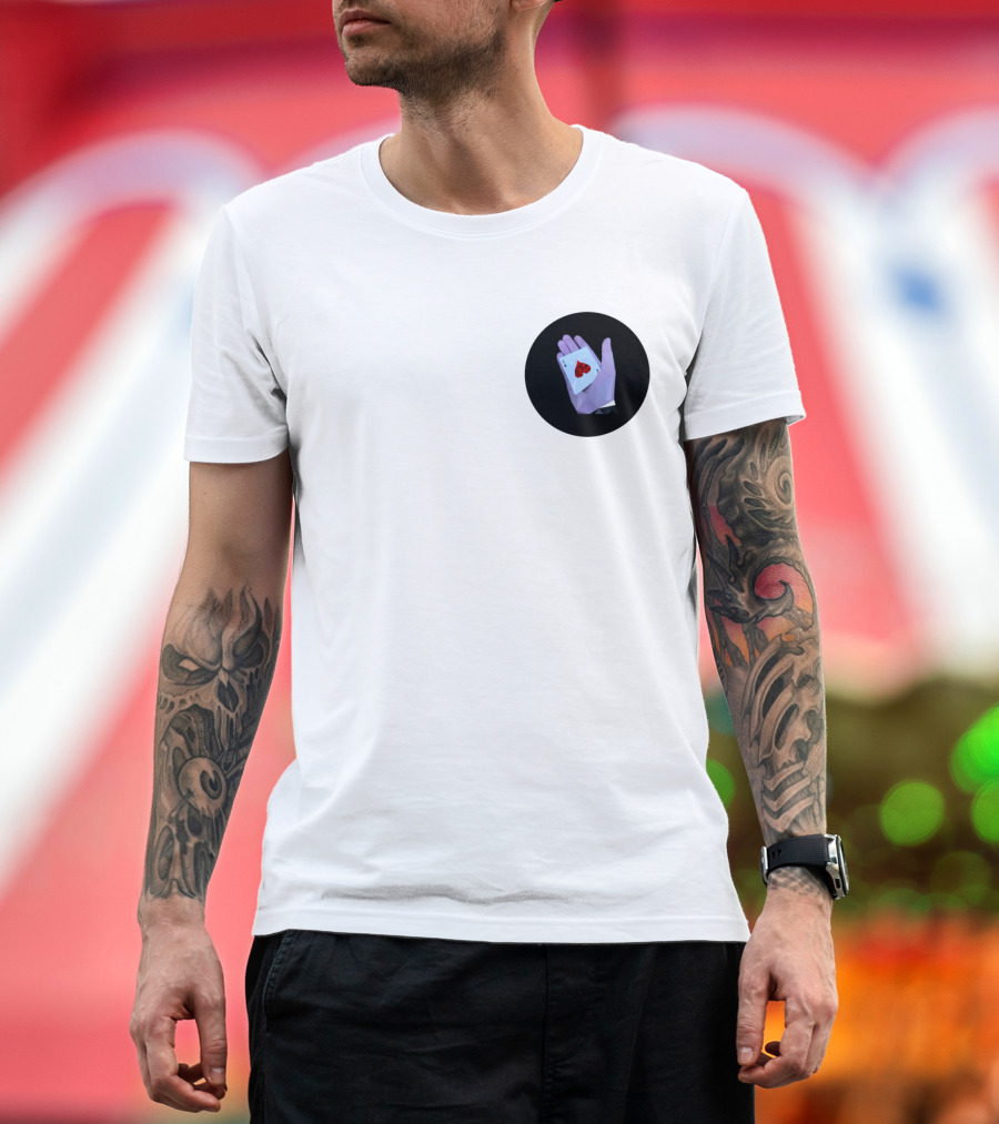 Ace of Spades Playing Card Hand T-Shirt