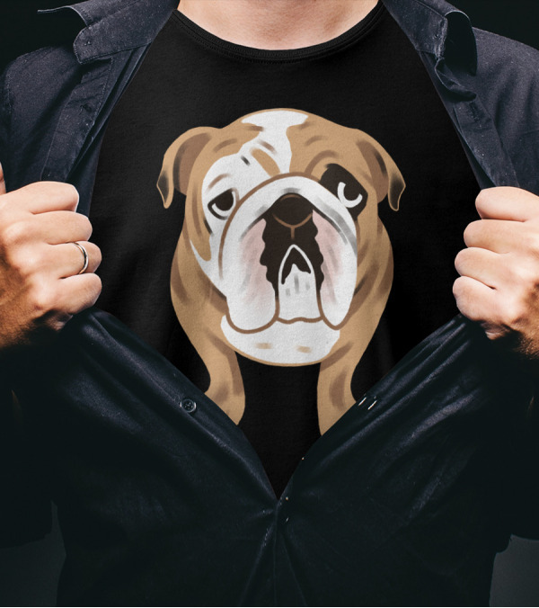 Bulldog Ready For Cuddle Time Adorably Cute T-Shirt