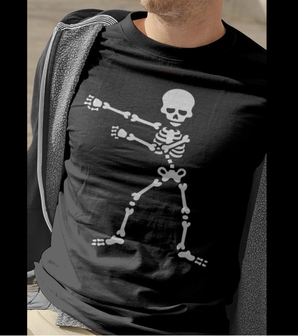 Floss Dance Skeleton Boy Kid Flossing Backpack T-Shirt
