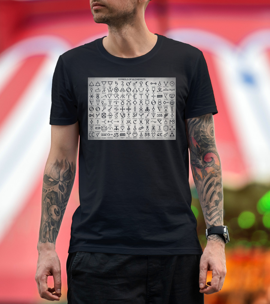 Alchemical Symbols Chart T-Shirt