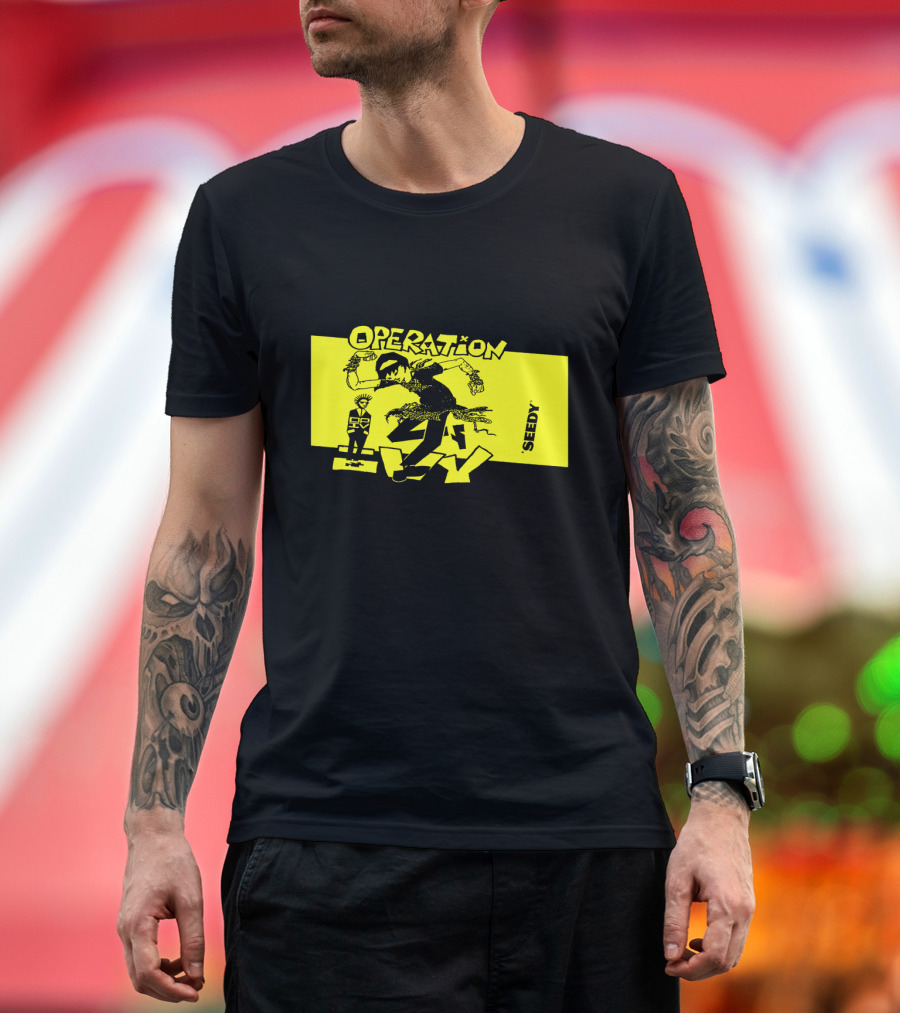 Operation Ivy Seedy Punk Graphic Yellow Rectangle Street T-Shirt