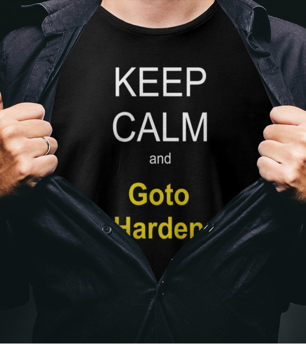 Keep Calm And Goto Harden Motivational Message T-Shirt