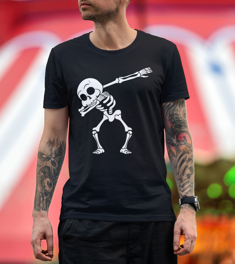 Skeleton Dabbing Dance Pose T-Shirt
