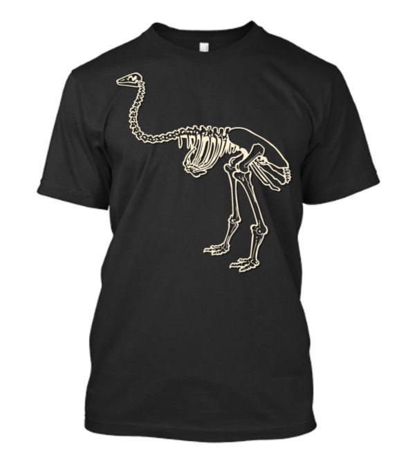Skeleton Dinosaur Vector Image Ostrich-Like T-Shirt