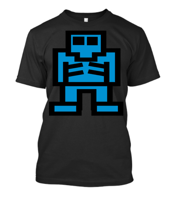 8Bit Pixel Skeleton Man RPG Game T-Shirt