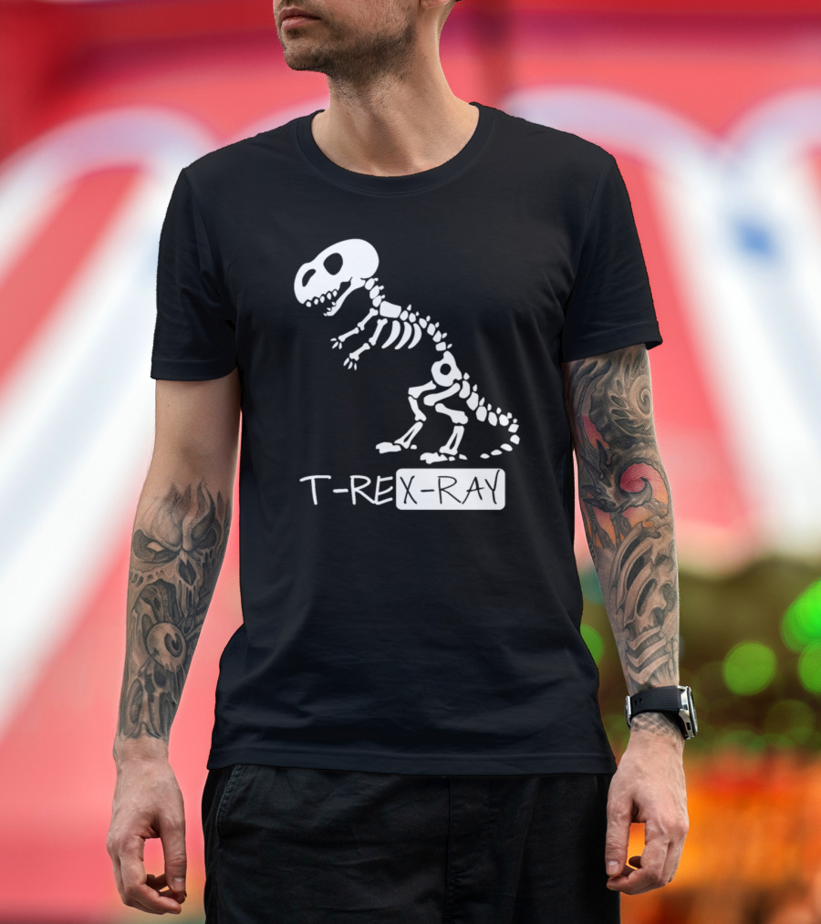 T-Rex X-Ray Radiology Skeleton Dinosaur T-Shirt