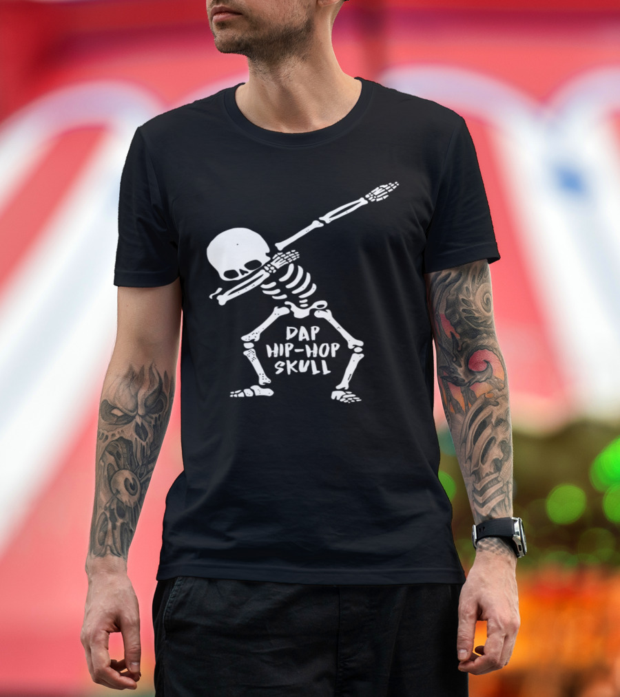 Dabbing Skeleton Dab Hip-Hop Skull Dap Dance Trend T-Shirt