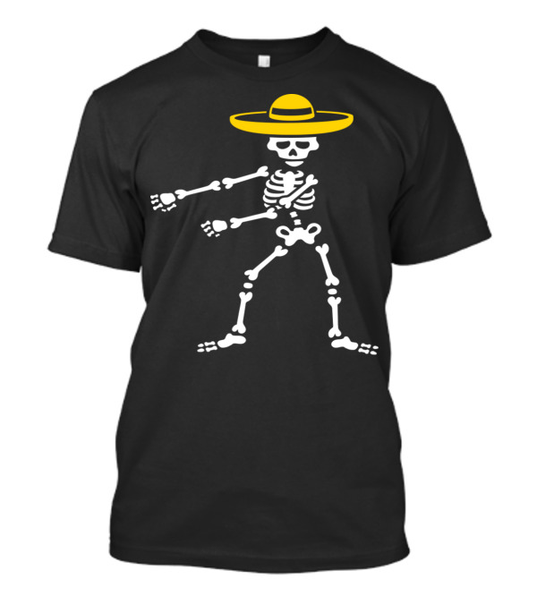 Floss Flossing Skeleton Día De Los Muertos Mexico T-Shirt