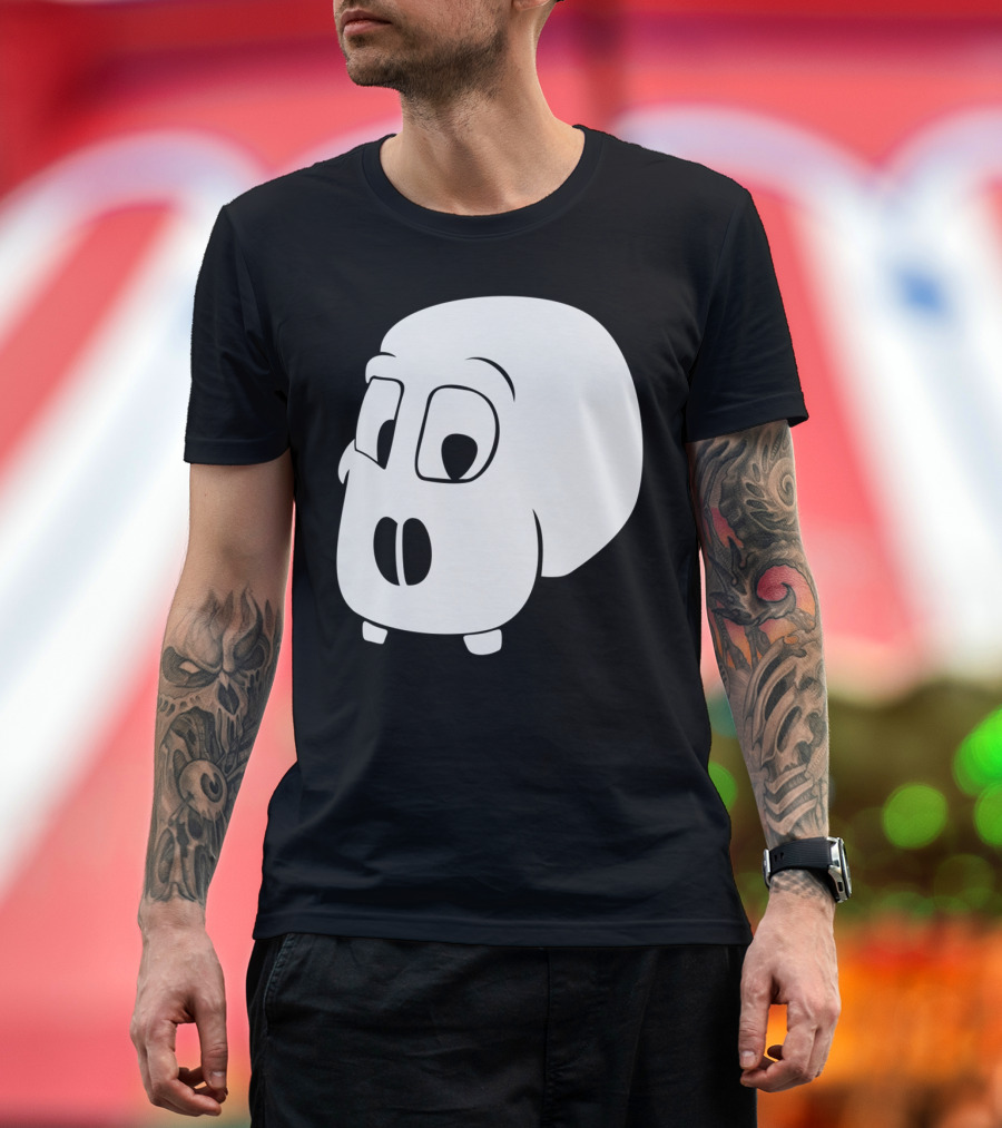 Skull Cartoon Without Jawbones Comic T-Shirt