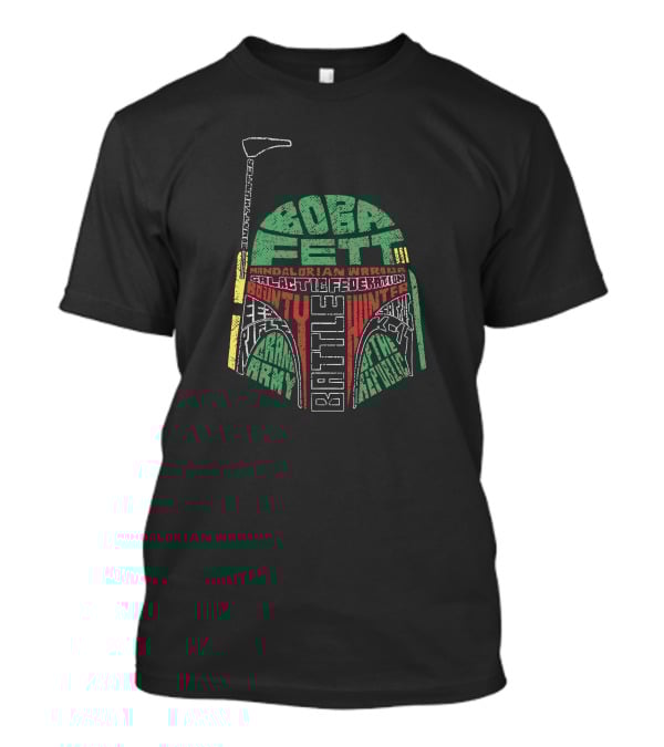 Boba Fett Mandalorian Warrior Galactic Federation Bounty Hunter Battle T-Shirt
