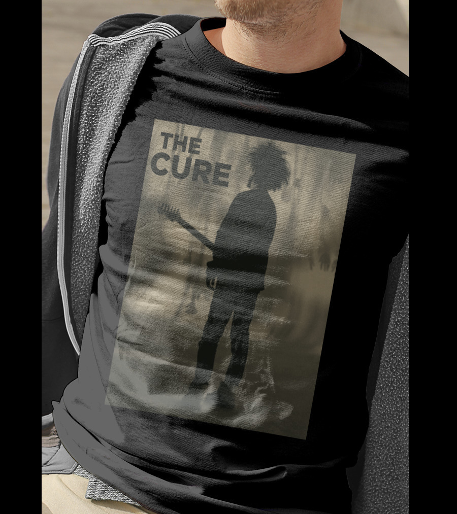 THE CURE Silhouette With Guitar Iconic T-Shirt