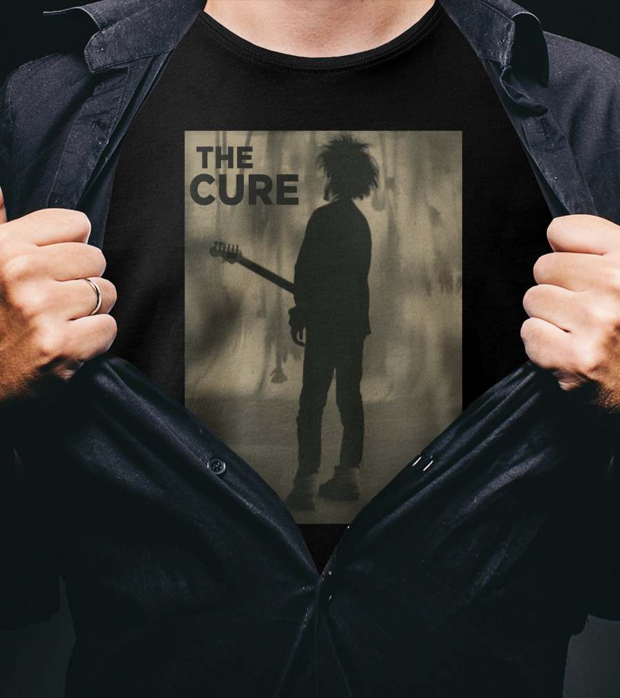 THE CURE Silhouette With Guitar Iconic T-Shirt