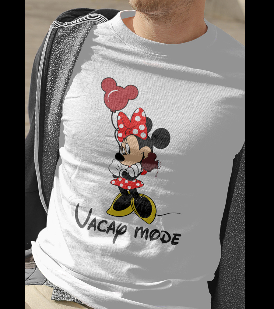 Disney Minnie Mouse Vacay Mode Balloon And Ice Cream T-Shirt