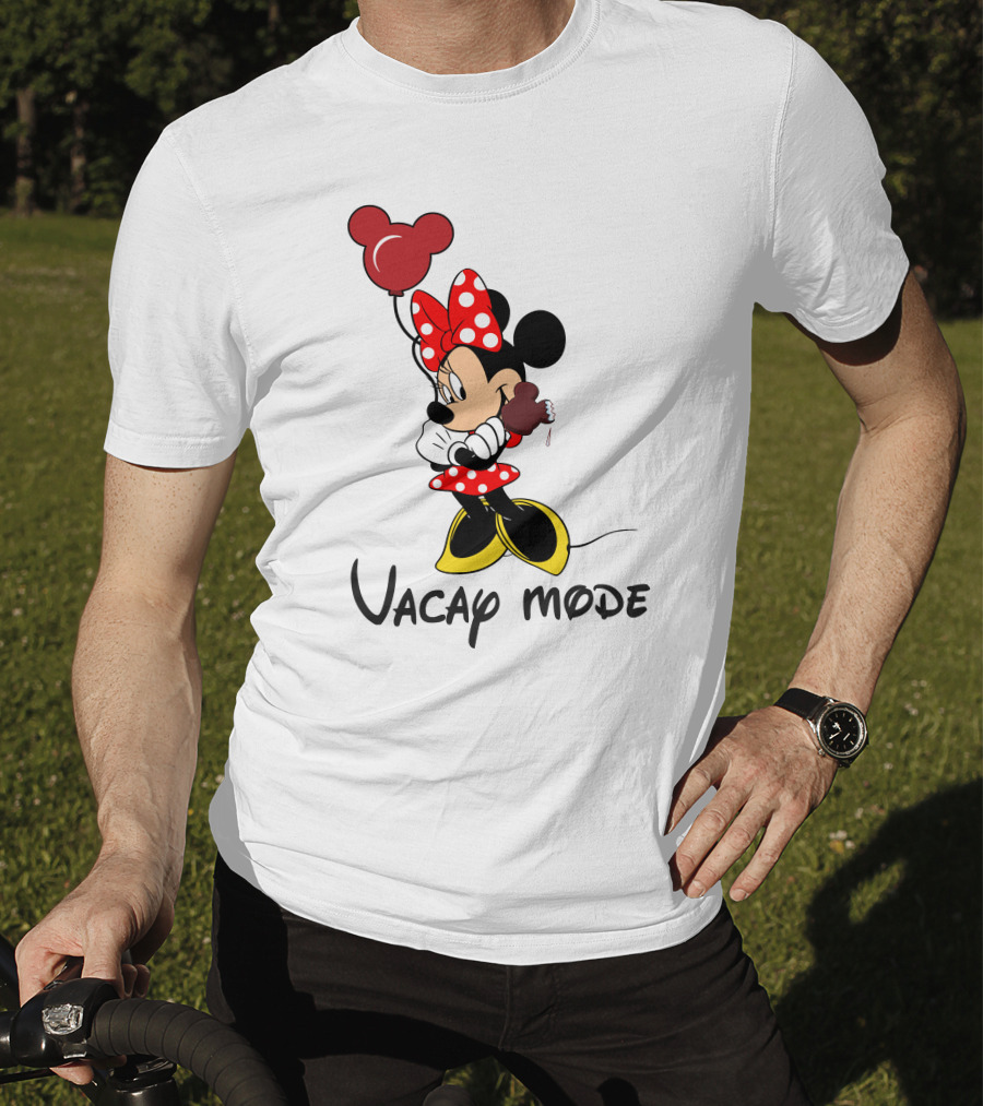 Disney Minnie Mouse Vacay Mode Balloon And Ice Cream T-Shirt