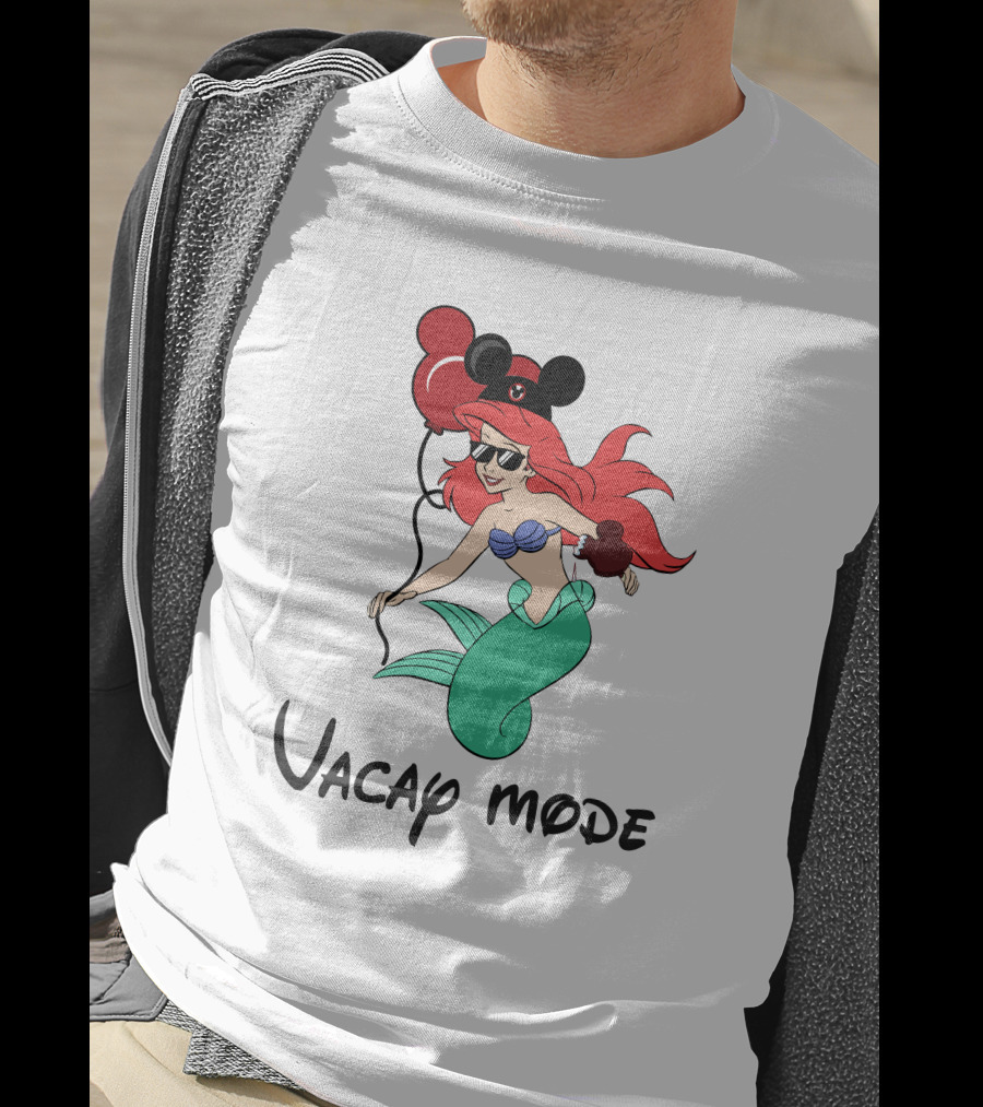 Vacay Mode Little Mermaid With Mickey Balloons T-Shirt