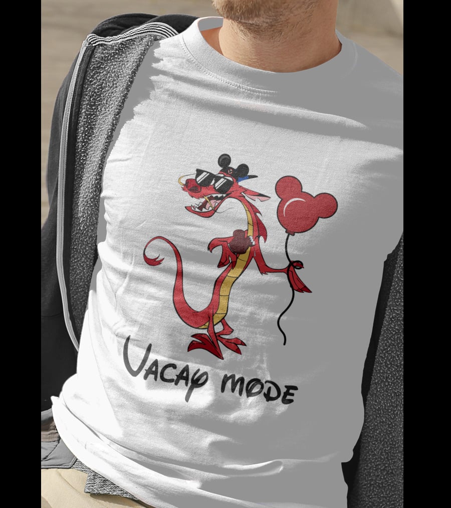 Mushu Vacay Mode Disney Mickey Balloon T-Shirt