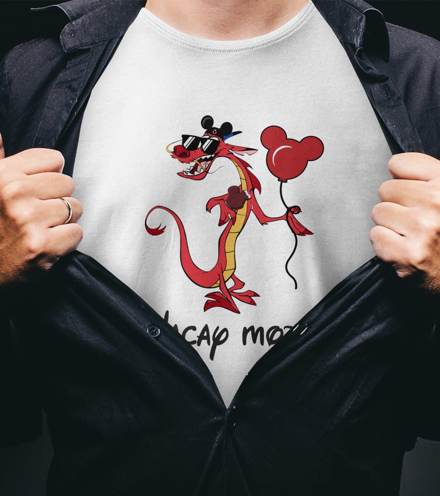 Mushu Vacay Mode Disney Mickey Balloon T-Shirt