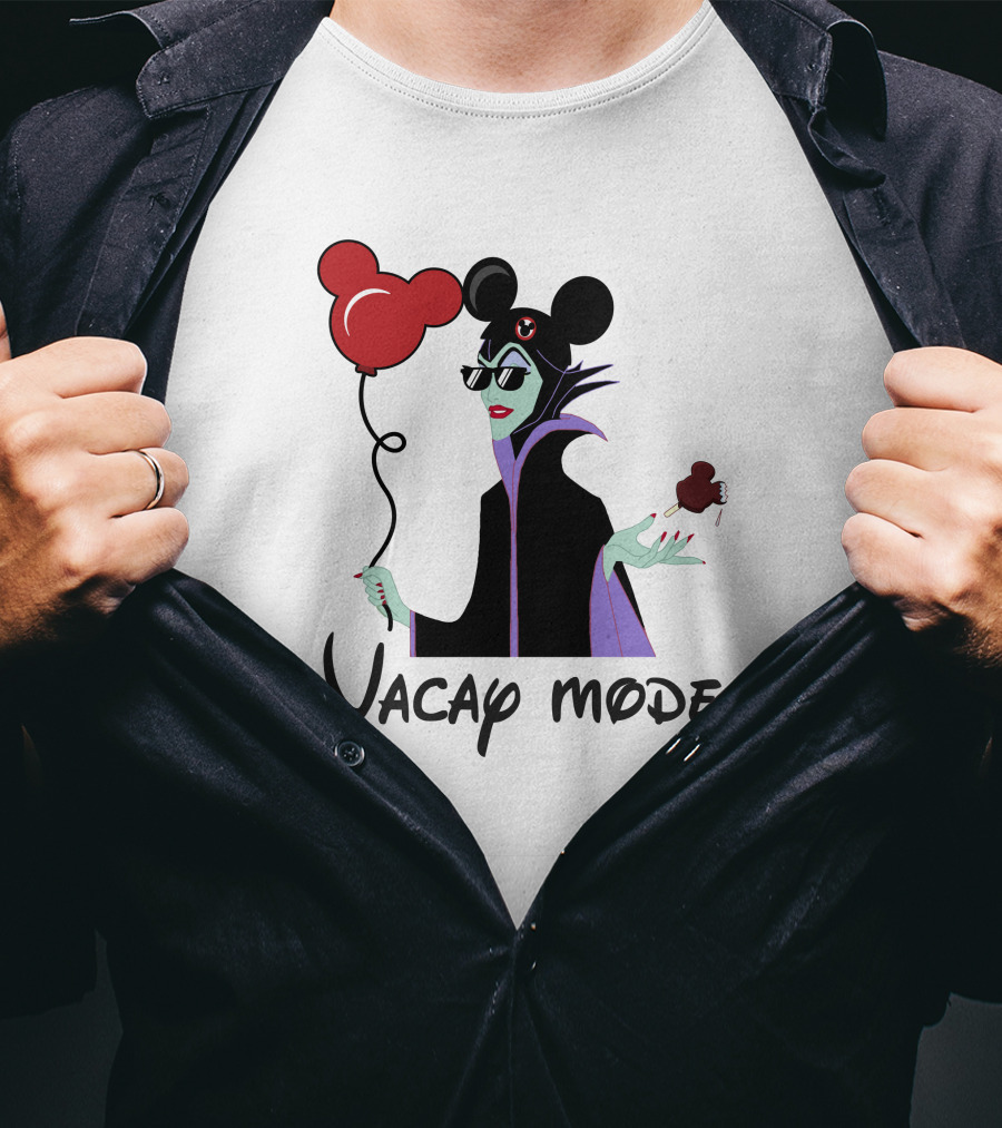 Maleficent Vacay Mode Disney Ears Balloon Chocolate Treat T-Shirt