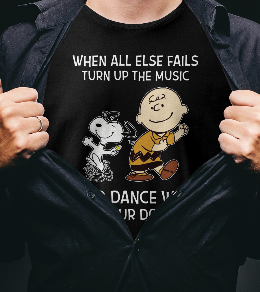 Dance With Your Dog Peanuts Charlie Brown Snoopy T-Shirt