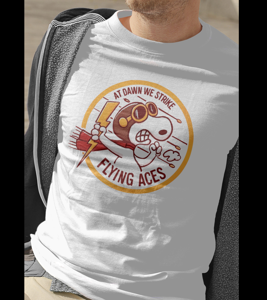 At Dawn We Strike Flying Aces T-Shirt