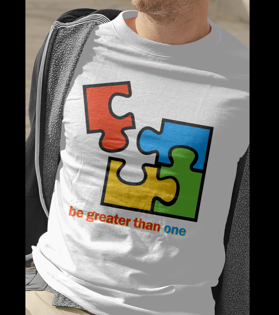 Office 2000 Be Greater Than One Puzzle Pieces T-Shirt