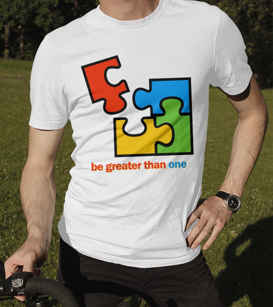 Office 2000 Be Greater Than One Puzzle Pieces T-Shirt