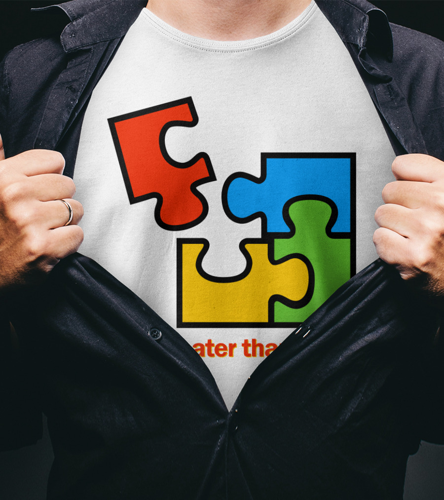 Office 2000 Be Greater Than One Puzzle Pieces T-Shirt