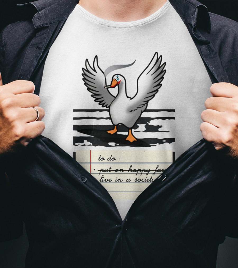 Honk Joker Put On Happy Face Live In A Society T-Shirt