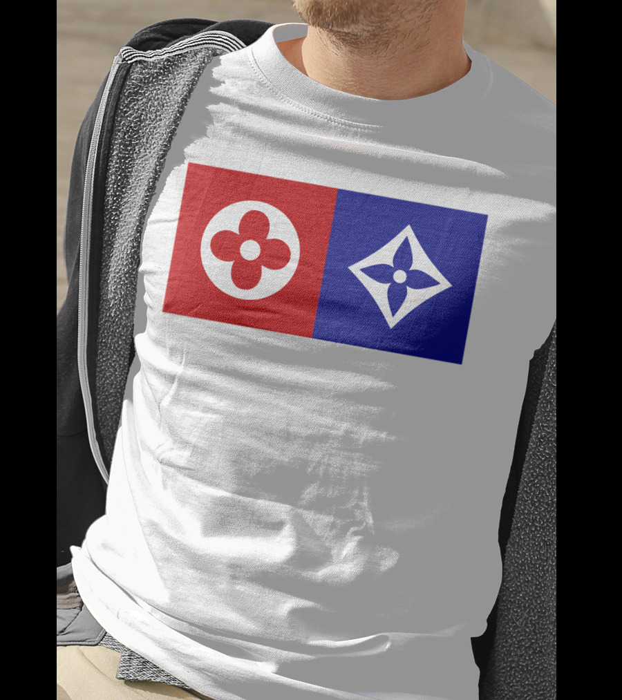 Best Dual Icon Flower Emblems T-Shirt