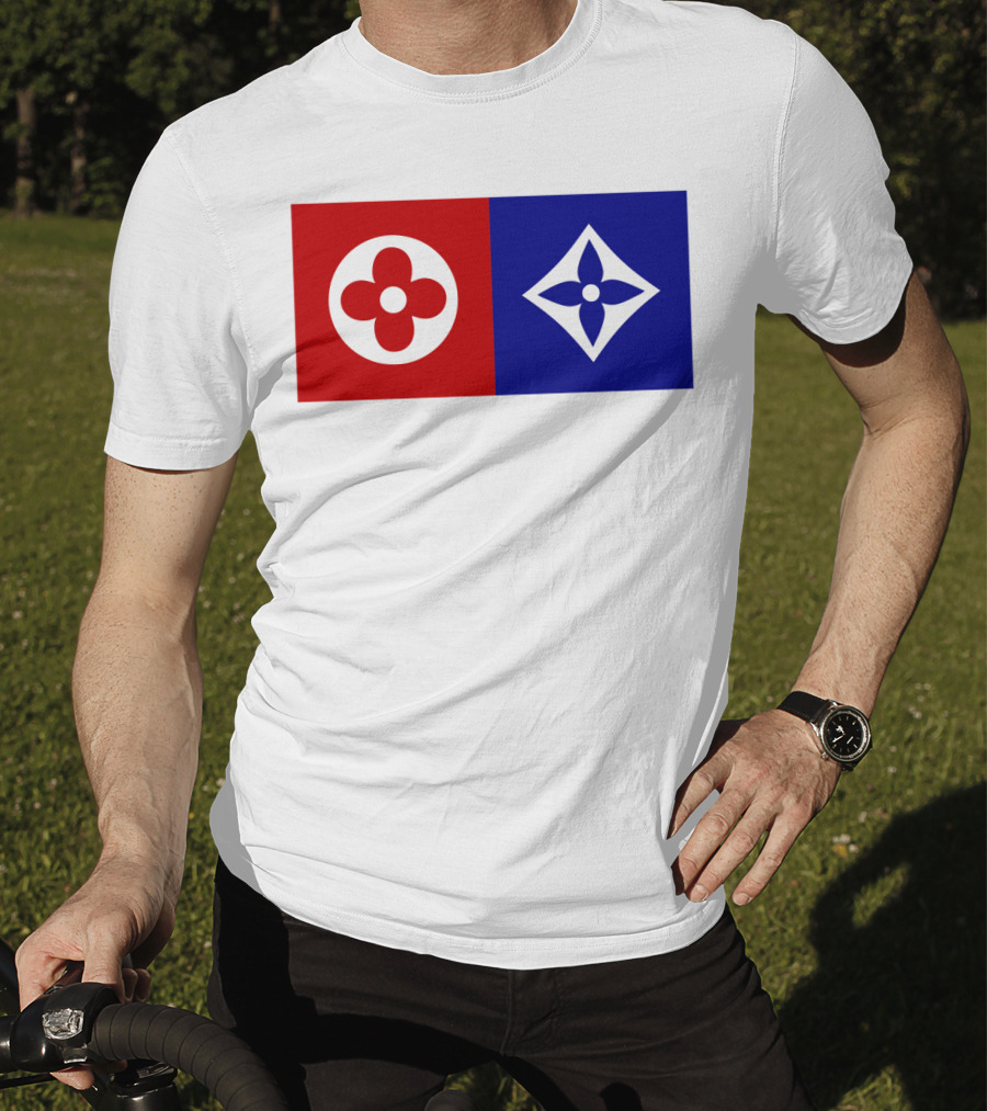 Best Dual Icon Flower Emblems T-Shirt