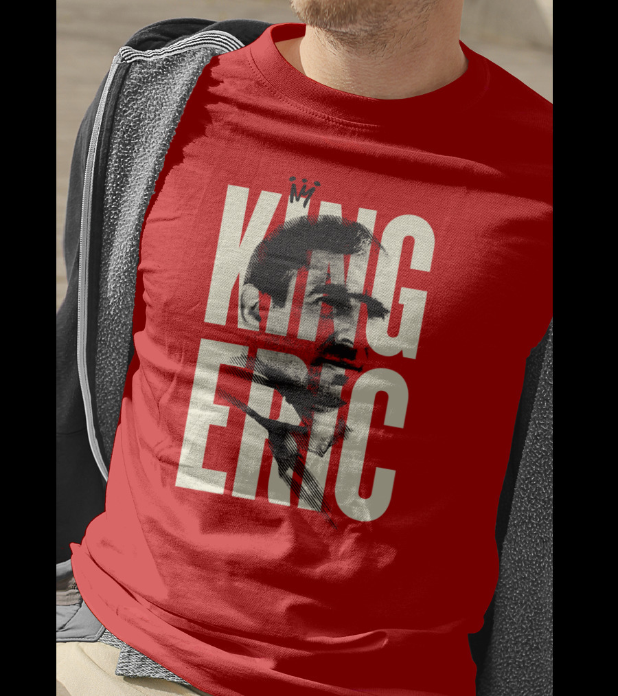 King Eric Legend Footballer Icon Red Majesty T-Shirt