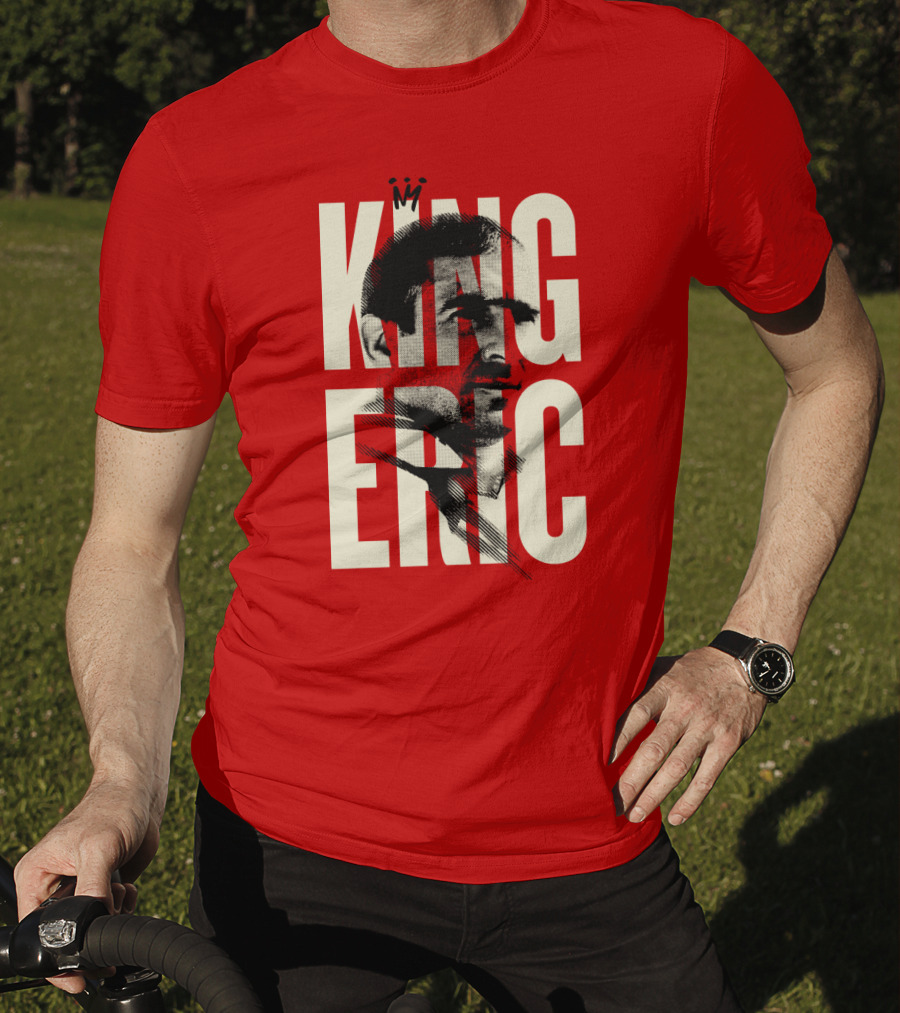 King Eric Legend Footballer Icon Red Majesty T-Shirt
