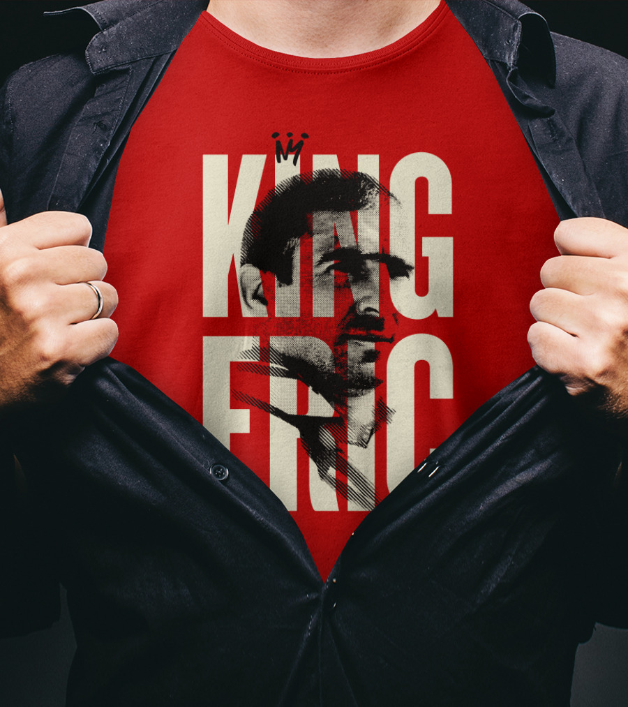 King Eric Legend Footballer Icon Red Majesty T-Shirt