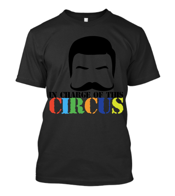 In Charge Of This Circus Moustache T-Shirt