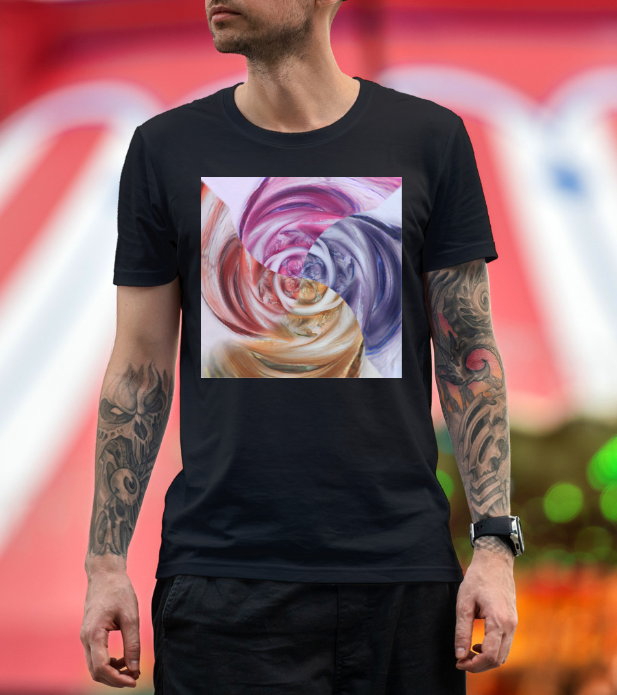 Were Going In Circles Colorful Swirl T-Shirt