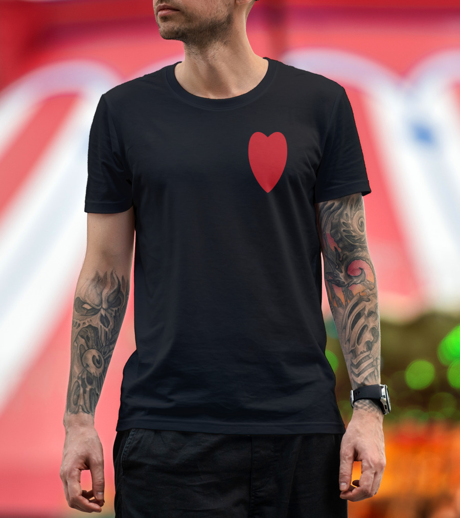 Loved Heart John 3:16 Christian Verse T-Shirt
