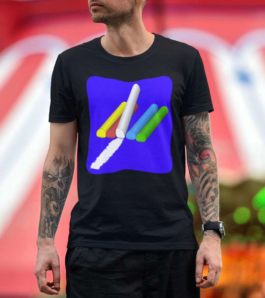 Chalk Sticks in Vibrant Colors T-Shirt