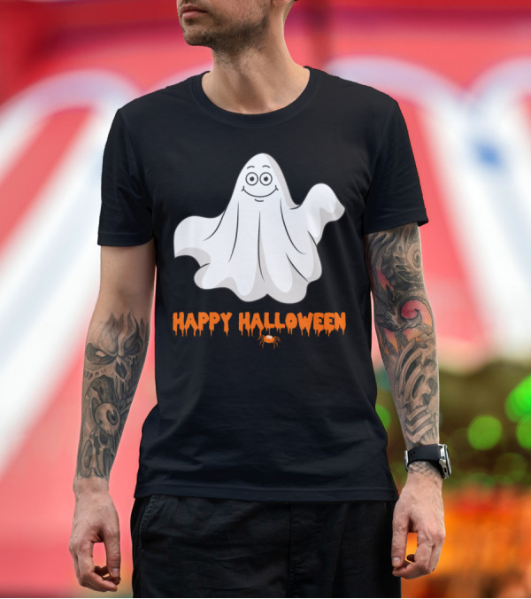 Premium T-Shirt: Happy Halloween Ghost Monster Zombie Horror T-Shirt Happy Halloween Ghost Monster Zombie Horror T-Shirt