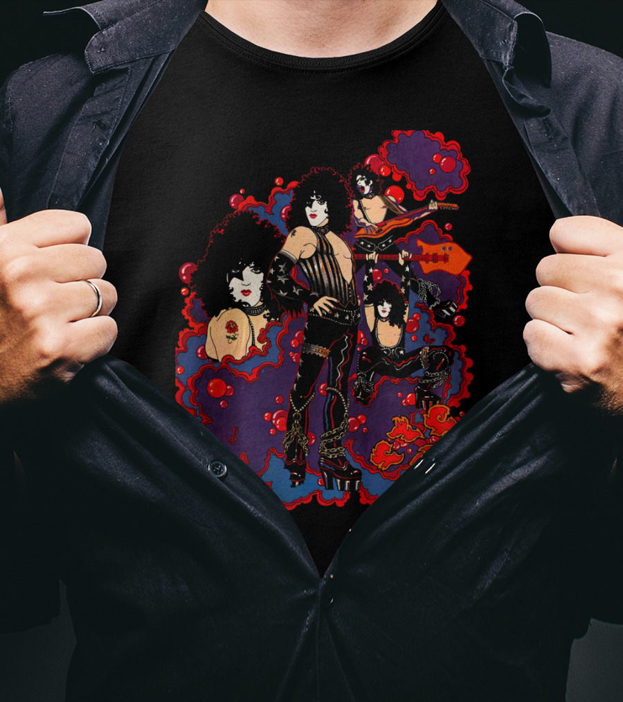 PS1 Solo Paul Stanley Kiss Retro Comic T-Shirt