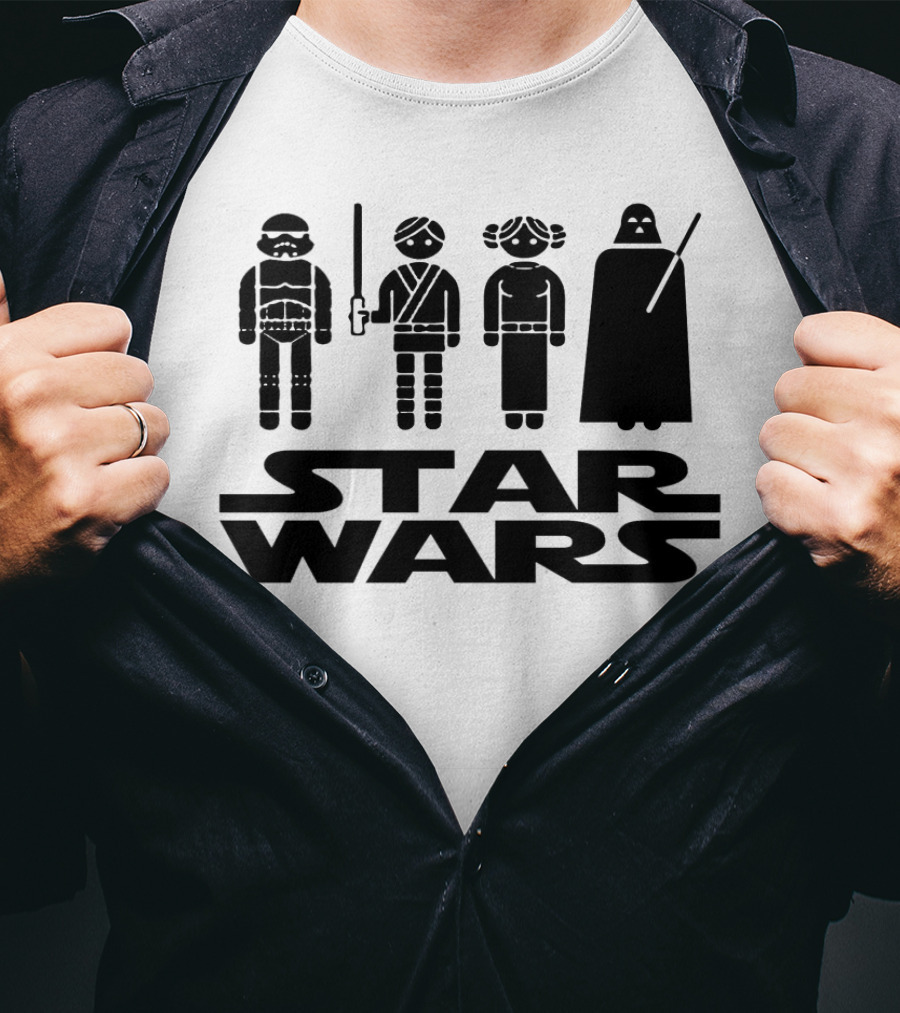 Star Wars Characters Icons Tatertots And Jello T-Shirt