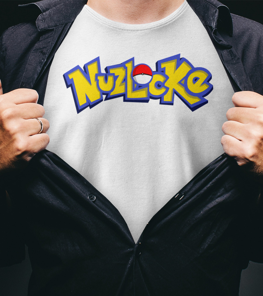 Nuzlocke Challenge Styled In Classic Iconic Font T-Shirt