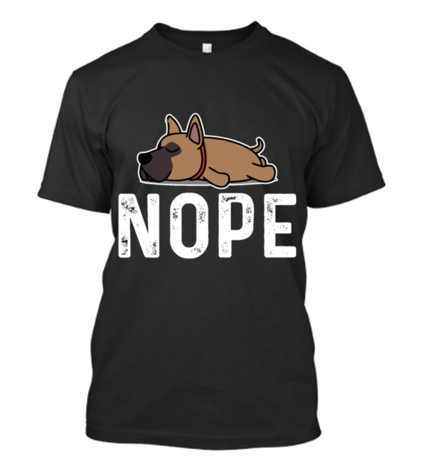 Great Dane Dog Sleeping Nope Mood T-Shirt
