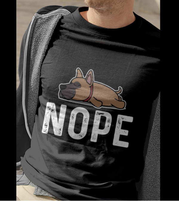 Great Dane Dog Sleeping Nope Mood T-Shirt