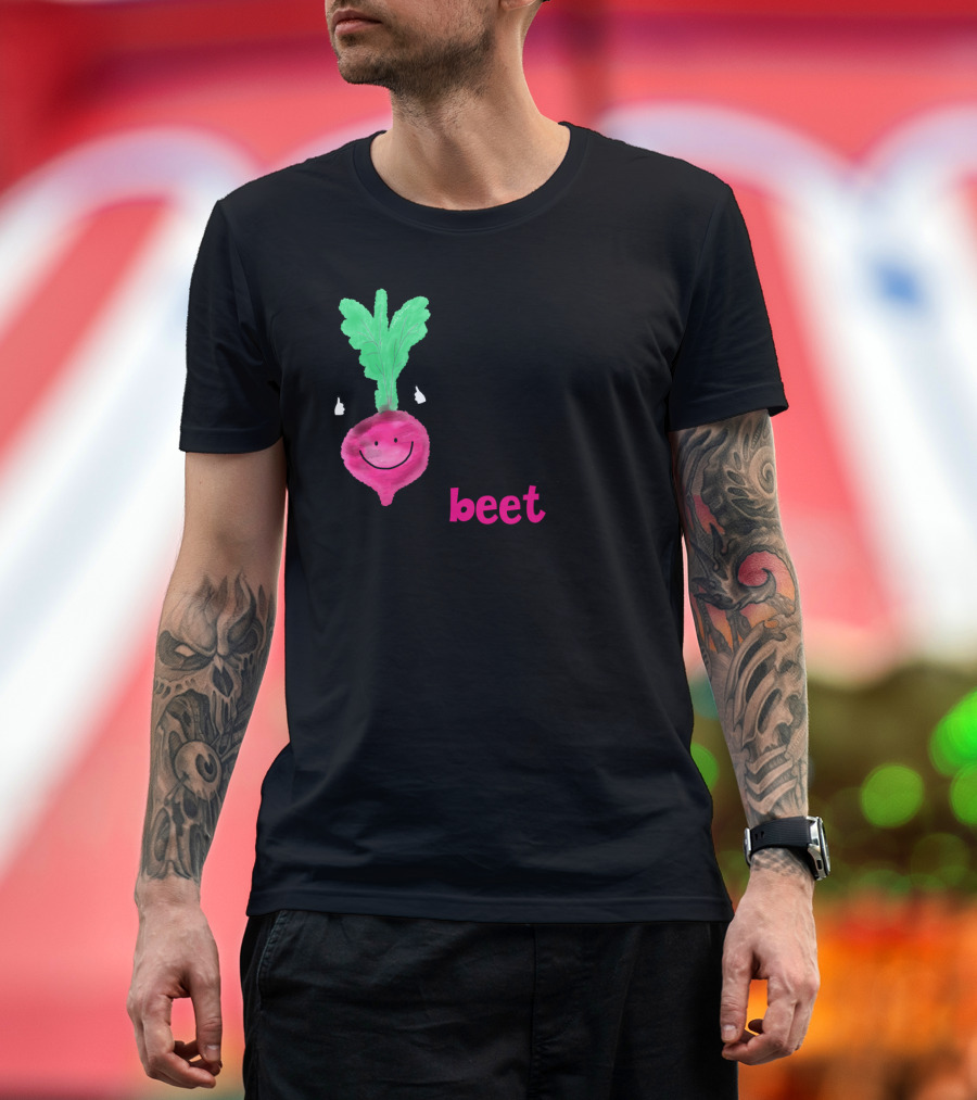 My Love for Veggies Is Unbeetable Punny Garden Beet T-Shirt