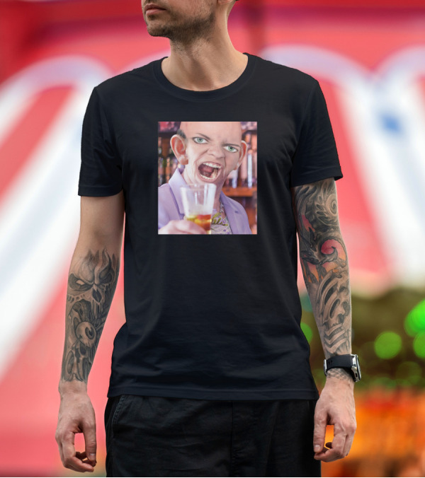 Premium T-Shirt: Cheers Big Ears Humorous Character Toasting with Large Ears in a Bar Setting T-Shirt Cheers Big Ears Humorous Character Toasting with Large Ears in a Bar Setting T-Shirt