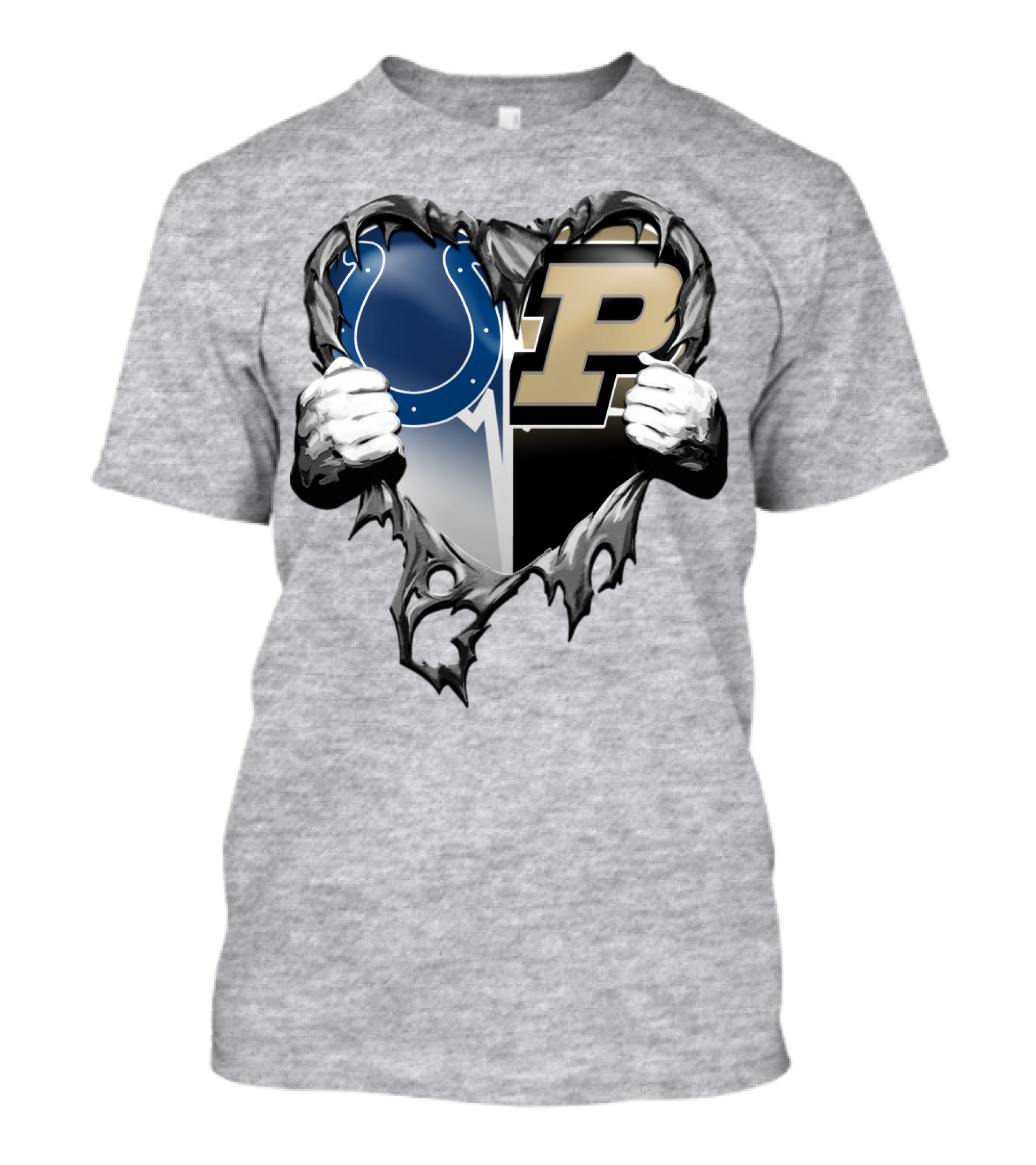 Colts Purdue Heart Revealed T-Shirt