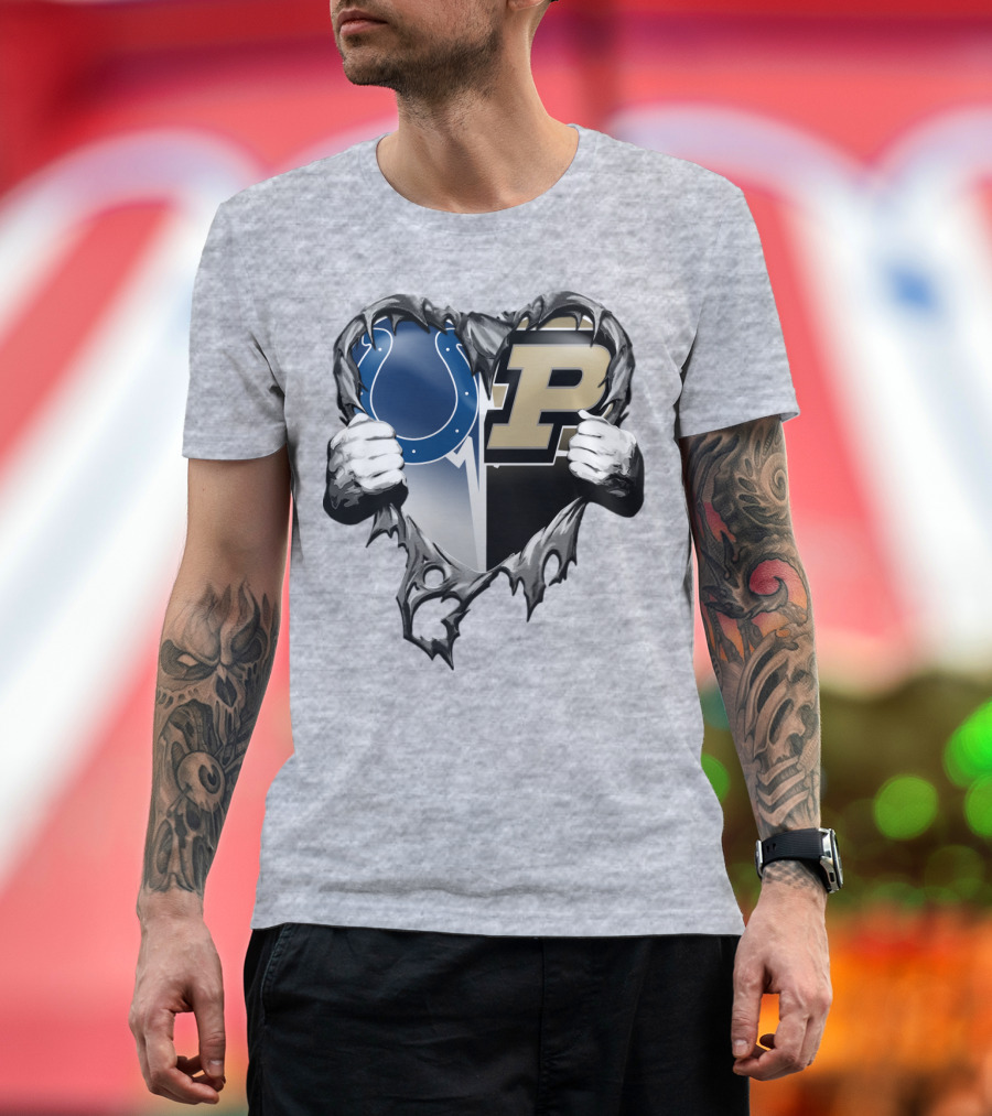 Colts Purdue Heart Revealed T-Shirt